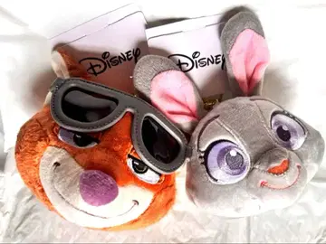 주토피아2 봉제 인형 키링 2개 세트 닉 주디