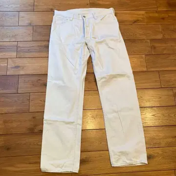 새상품급 SASSAFRAS 화이트 스트레이트 팬츠