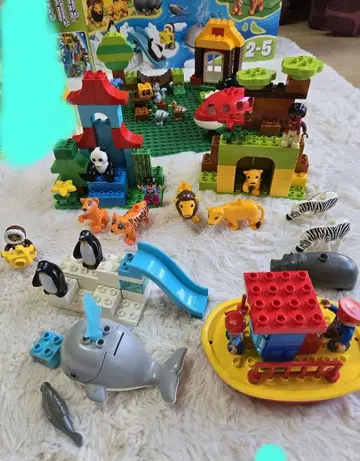 레고 듀플로 어라운드 더 월드 & 큰 그린 베이스 플레이트