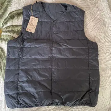 무인 노카라 다운 베스트 남성용 L 사이즈
