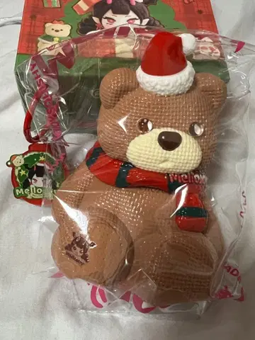 멜로 조이 멜로 크리스마스 크리스마스 단짝 곰 해외 스퀴즈