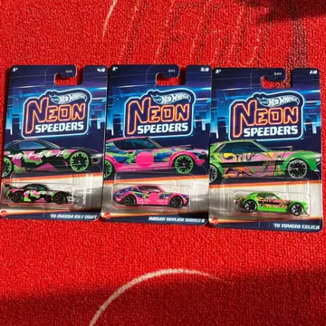 Hot Wheels Neon Speeders 미니카 3대 세트