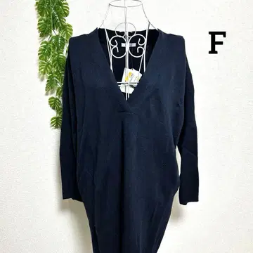 셰어파크 F 긴팔 니트 스웨터 튜닉 기장 울 혼방 부드러운 소재