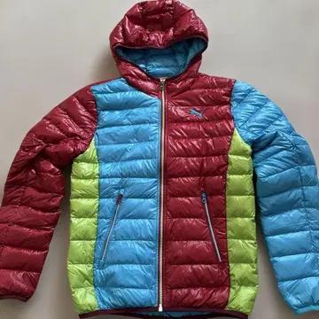 컬러풀 다운 자켓 S 사이즈 새상품급