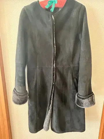 노카라 리얼 무스탕 코트 S