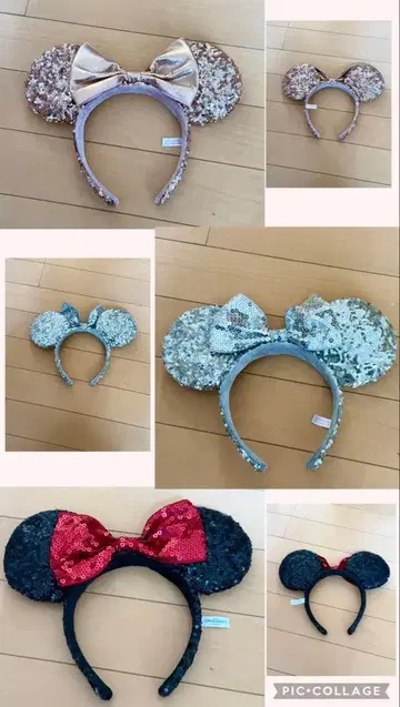 디즈니 미니 키라키라 머리띠 스팽글 머리띠