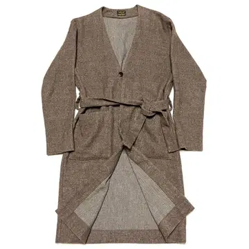 새상품급 COOTIE 쿠티 울 린넨 롱 가운 니트 가디건