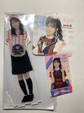 AKB48 야마우치 미즈키 웬디즈 코스터 라운드 원 아크릴 스탠드