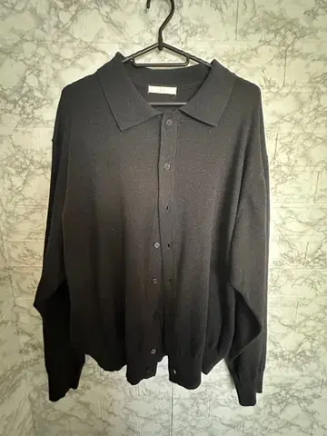 WYM T/C BASIC KNIT SHIRT CARDIGAN