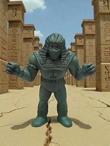 초레어! 근육맨 지우개 [ 짙은 녹색 ] 버전 미스터 카멘