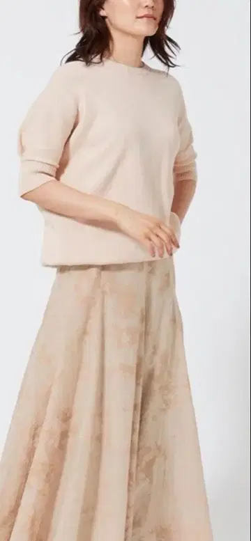 23구 SLOW 페루 면 니트 풀오버 베이지 38 새상품급