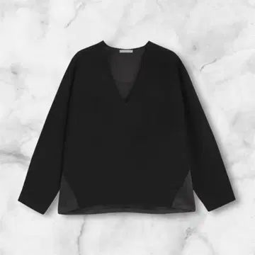 미사용품 띠어리 럭스 새틴 백 그레이스 상의 울 절개