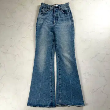 마우지 플레어 데님 팬츠 스트레치 라이트 블루 S