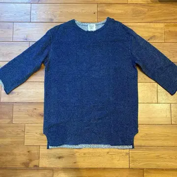 새상품 Jackman 네이비 7부 소매 티셔츠