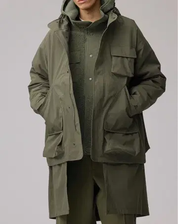 GU x ENGINEERED GARMENTS 패디드 쉘 후드티