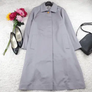 G2290*SANYO 산요 A라인 스텐카라 코트 그레이 13+