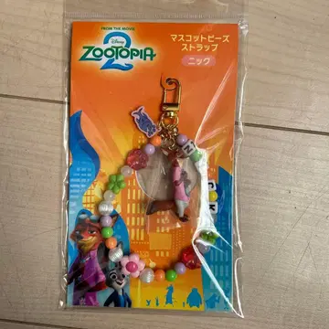 주토피아2 닉 극장 굿즈 마스코트 비즈 스트랩