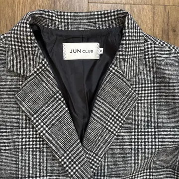 준 클럽 하운드투스 패턴 남녀 공용 코트