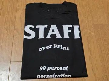 over print STAFF Tee XL black