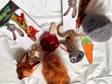 주토피아 캐릭터 키링 2개 세트