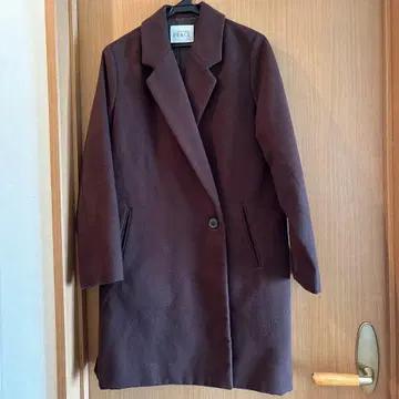 새상품급 익명 배송 여성용 코트 브라운 프리 사이즈 멋진 방한