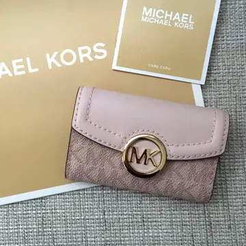 새상품 마이클코어스 MICHEAL KORS 시그니처 핑크 키케이스