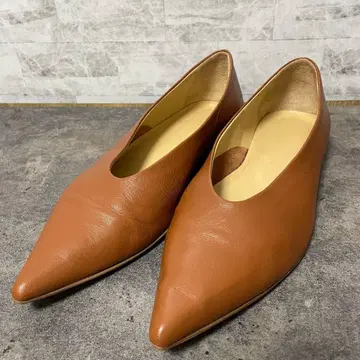 새상품급 Aeyde 플랫슈즈 브라운 스틸레토 투모로우랜드