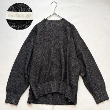GALERIE VIE 캐시미어 혼방 니트 하이넥 블랙 일본제 프리 사이즈