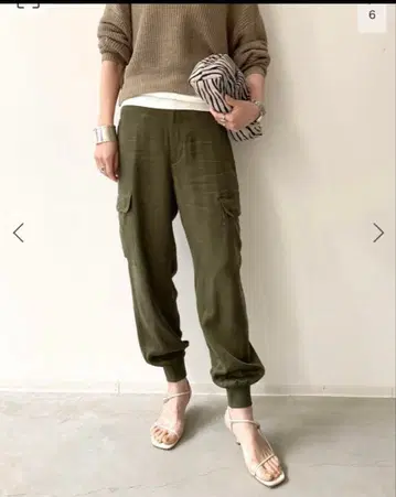 [ L'Appartement ] 피브릴 새틴 카고 팬츠 38