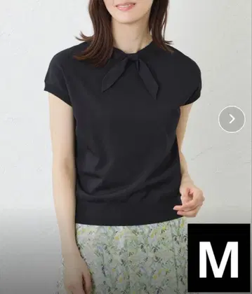 2023년 AMACA 리브 니트 티셔츠 반팔 블랙