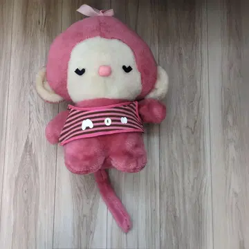 핑크 원숭이 봉제 인형