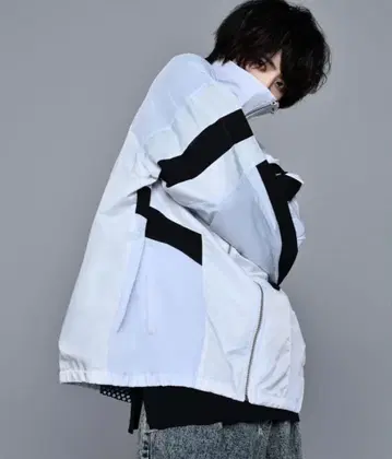 adrer 나일론 스위칭 블루종 자켓 화이트 L