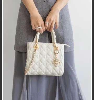 RANDA 2WAY 퀼팅 백 아이보리