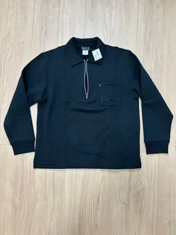 [ 새상품 ] 에네스베 agnes b homme 블랙 하프 지퍼