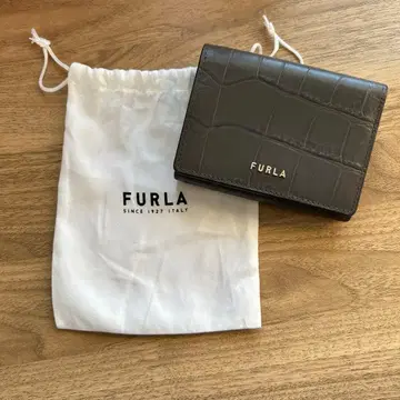FURLA 그레이 3단 폴더형 지갑