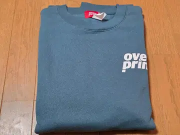 오버 프린트 MOOK BOOK STORE 맨투맨 XL 블루