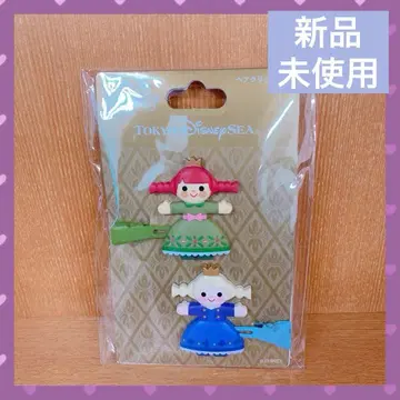 헤어 클립 2개 안나 엘사 판타지 스프링스 안나와 눈의 여왕