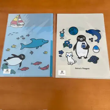 Suica 펭귄 클리어 파일 2장 세트