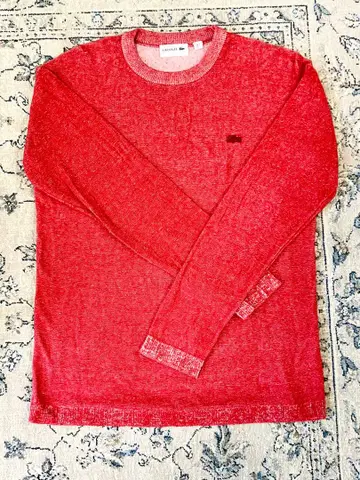 LACOSTE 라코스테 레드 트레이닝복 US S