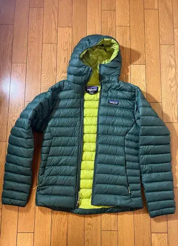 Patagonia 다운 스웨터 후디 Pinyon Green 남성용 XS
