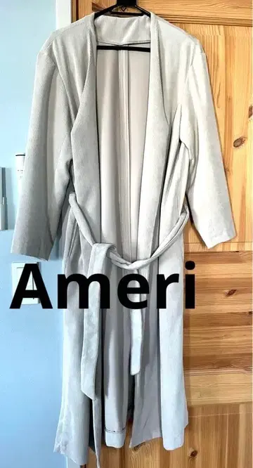 Ameri 코듀로이 롱 코트 가디건