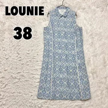 LOUNIE 루니 (38) 전체 레이스 셔츠 원피스 슬리브리스