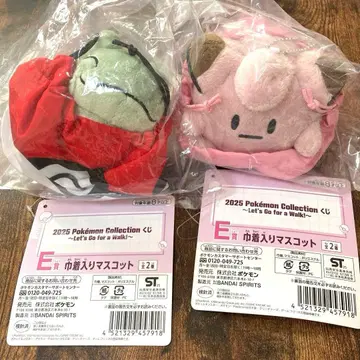 포켓몬 제일복권 E상 복조리 마스코트 2종 세트 미사용 새상품 택 포함