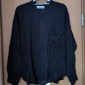 미사용 LASUD 블랙 긴팔 셔츠 야마다야