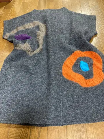 센소유니코 지우 원피스 튜닉 압축 울 그레이