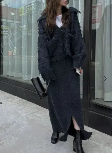 willfully 니트 가디건 네이비 S 사이즈