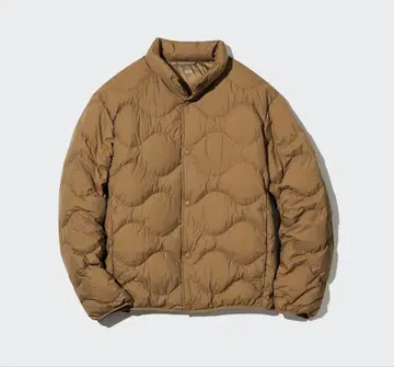 UNIQLO 울트라 라이트 다운 웨이브 퀼트 자켓 M 브라운