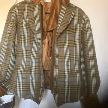 GRAYHOUSE 테일러드 자켓 쇼와 레트로 어깨 패드 베스트 세트