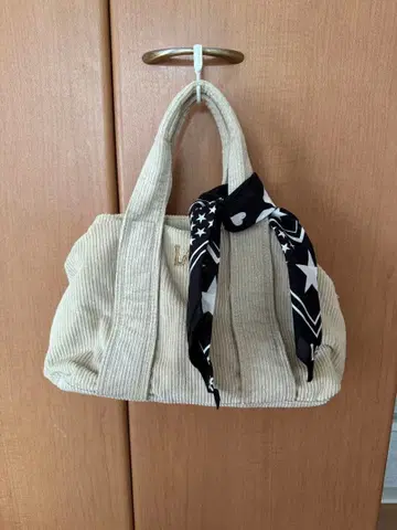 Lee 코듀로이 토트백 베이지