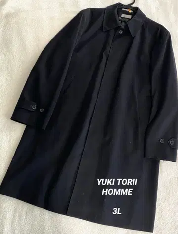 [ 3L ] 새상품급 YUKI TORII HOMME 코트 블랙